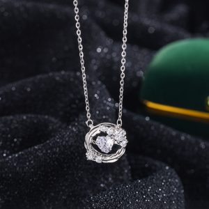 Angel Feather Necklace, Elegant Clavicle Chain, Fashion Pendant Necklace